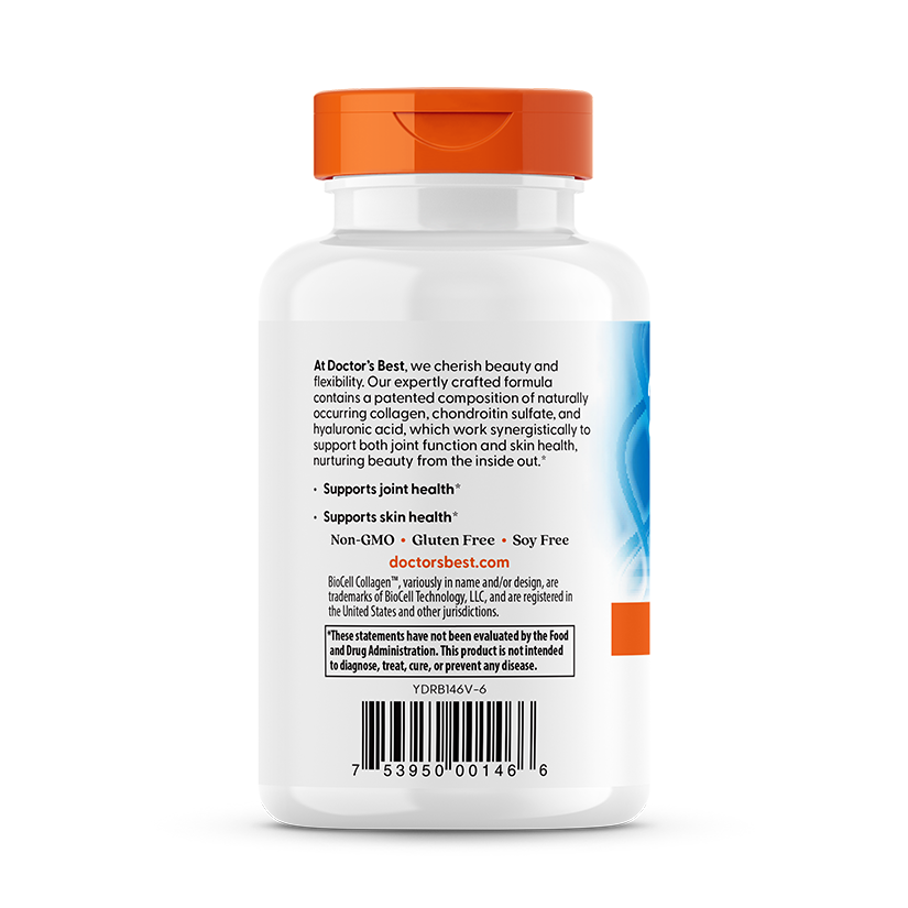 Hyaluronic Acid + Chondroitin Sulfate with BioCell Collagen - 180 caps