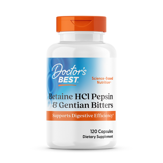 Betaine HCl Pepsin & Gentian Bitters - 360 caps