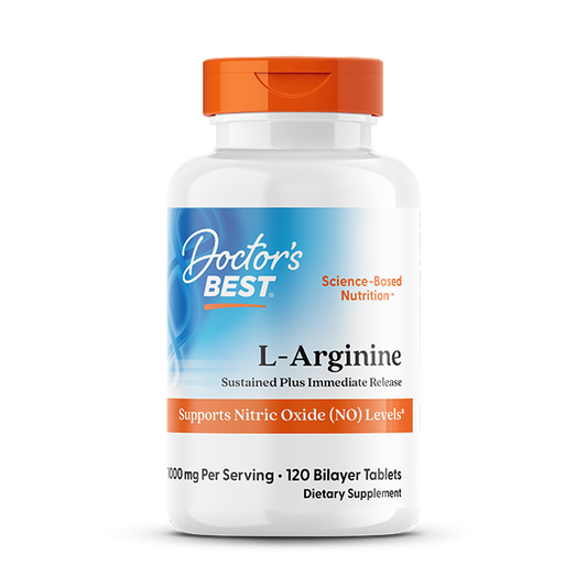 L-Arginine - Sustained + Immediate Release, 1000mg - 120 tablets