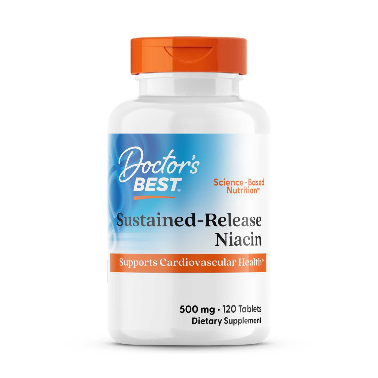 Sustained - Release Niacin, 500mg - 120 tablets
