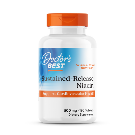 Sustained - Release Niacin, 500mg - 120 tablets