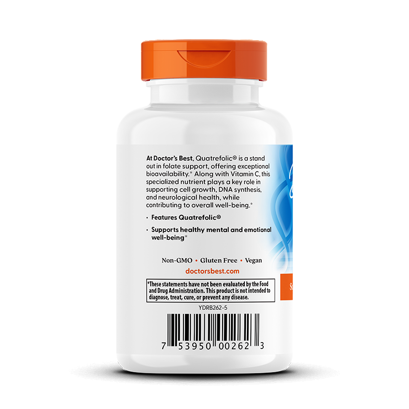 Fully Active Folate 400 with Quatrefolic, 400mcg - 90 vcaps