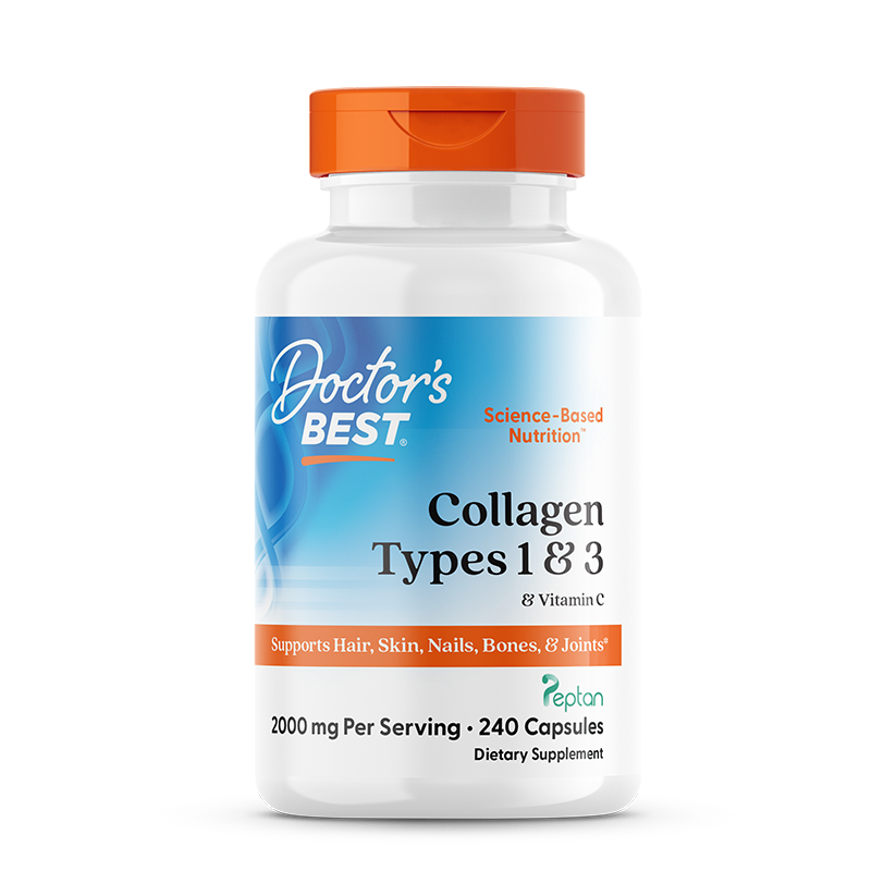 Collagen Types 1 and 3 with Vitamin C - 240 caps