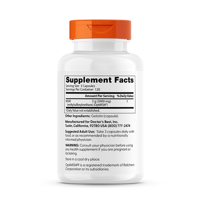MSM with OptiMSM, 3000mg - 360 caps