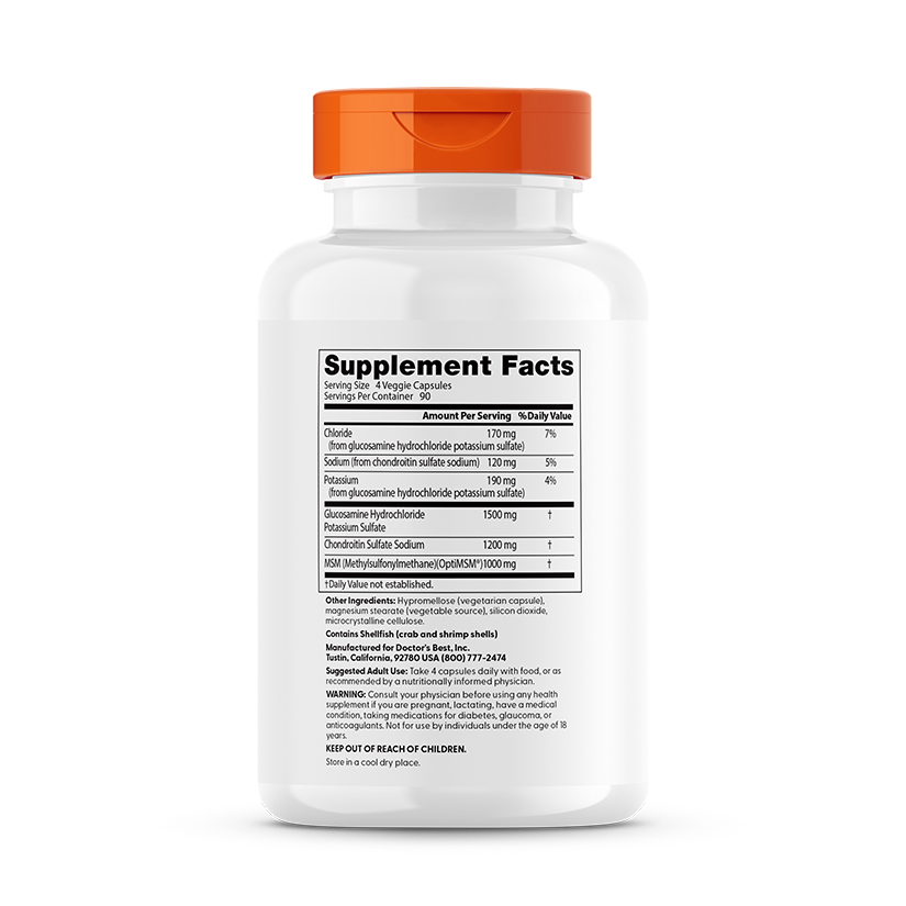 Glucosamine Chondroitin MSM with OptiMSM - 240 caps