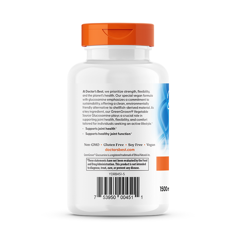 Vegan Glucosamine with GreenGrown, 1500mg - 180 vcaps