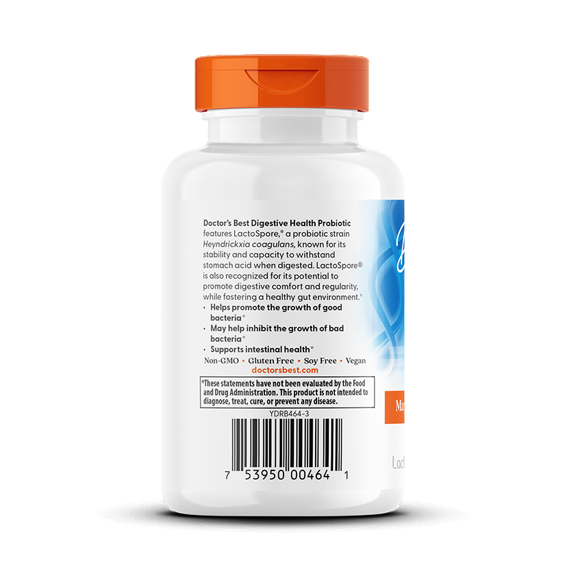 Digestive Health Probiotic 2 Billion with LactoSpore - 60 vcaps