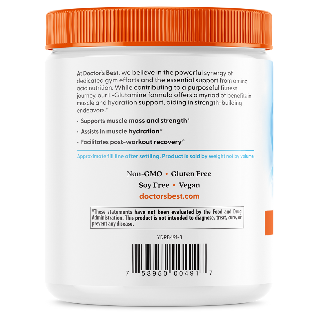 Doctor's Best L-Glutamine Powder - 300g - image 4