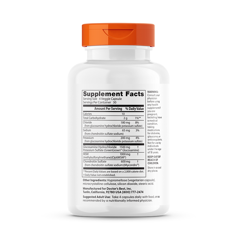 Vegan Glucosamine & Chondroitin & MSM - 120 vcaps