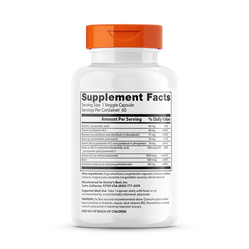 Fully Active B-Complex with Quatrefolic - 60 vcaps