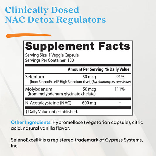 NAC Detox Regulators - 60 vcaps