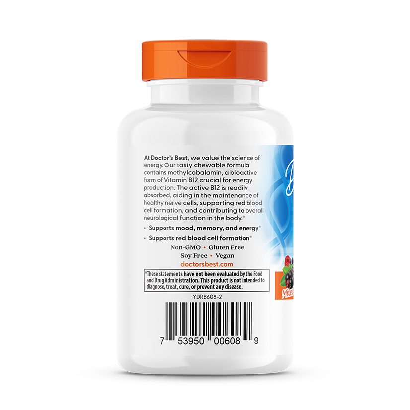 Chewable Fully Active B12, Mixed Berries - 60 tabs
