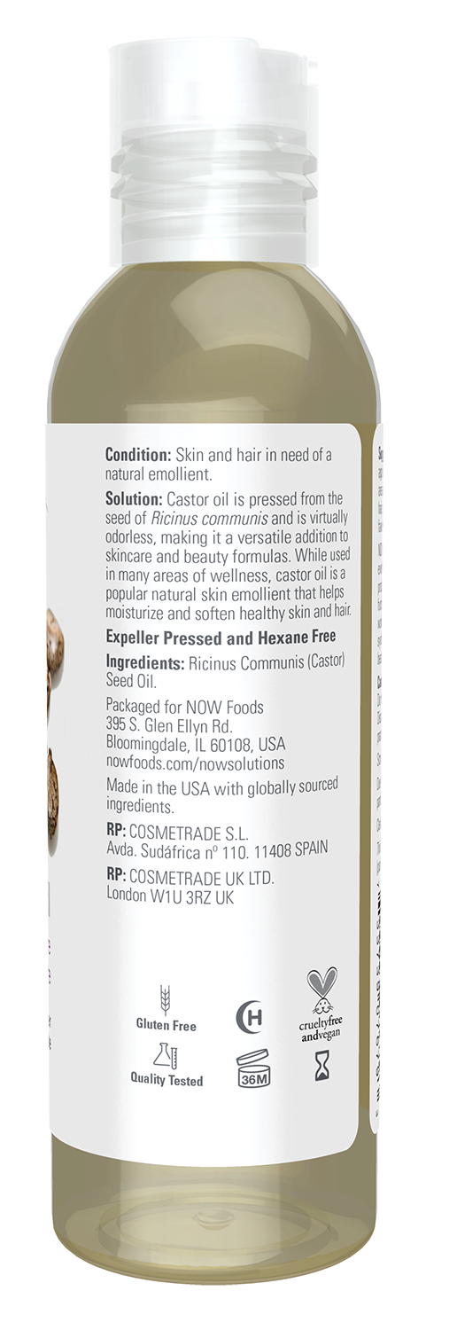 Castor Oil, 100% Pure - 473 ml.