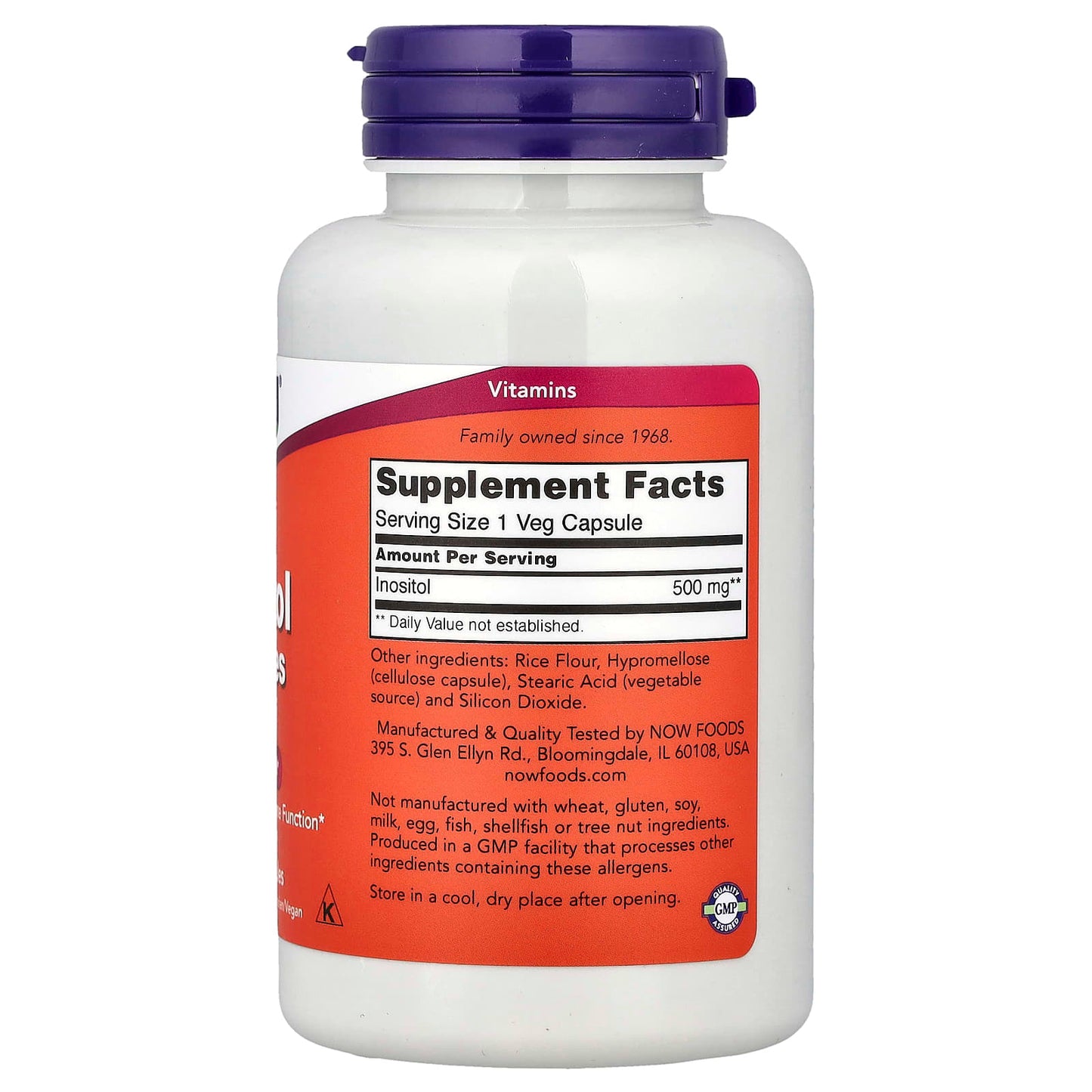 Inositol, 500mg - 100 caps