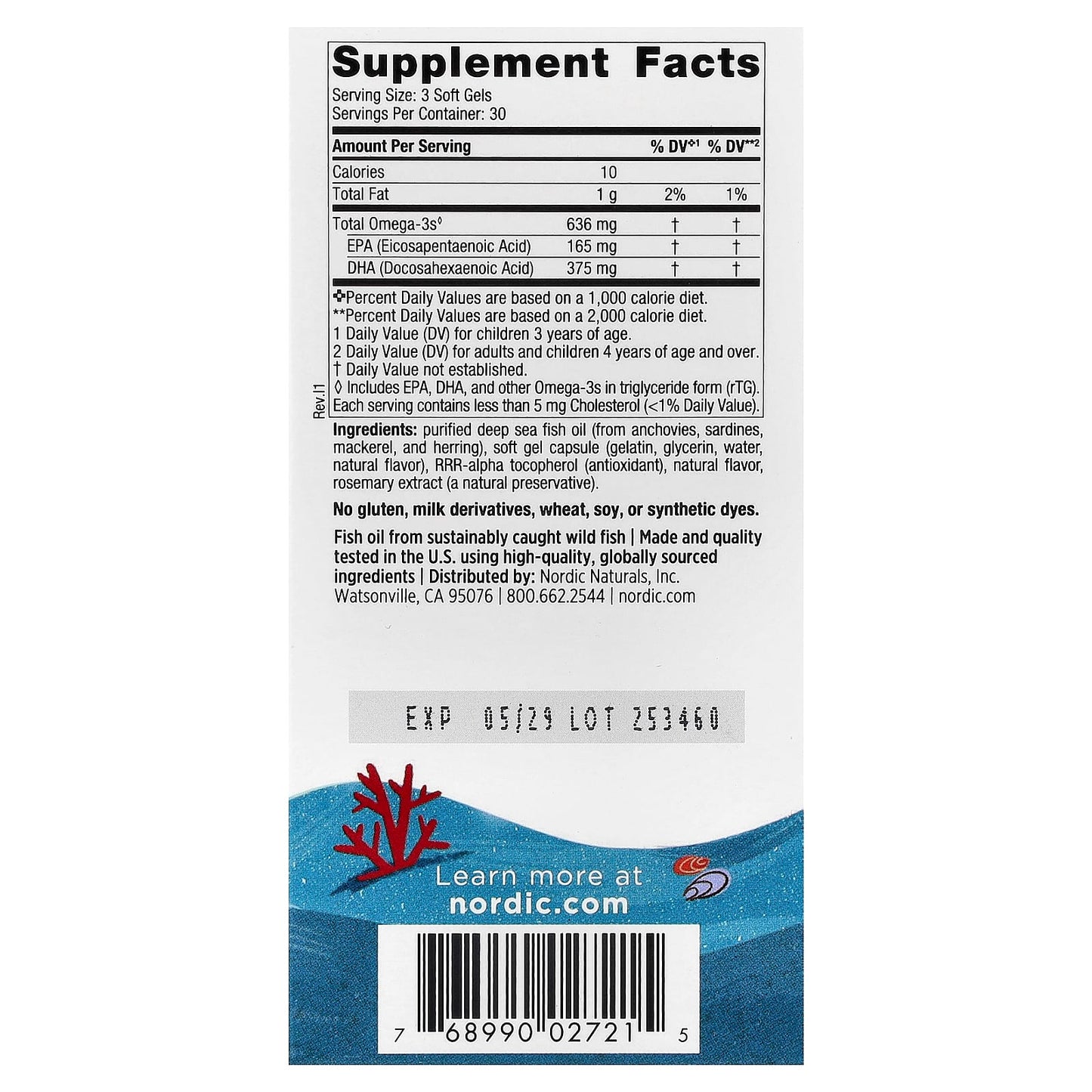 Children's DHA Xtra Fish Oil, 636mg Berry Punch - 90 mini softgels