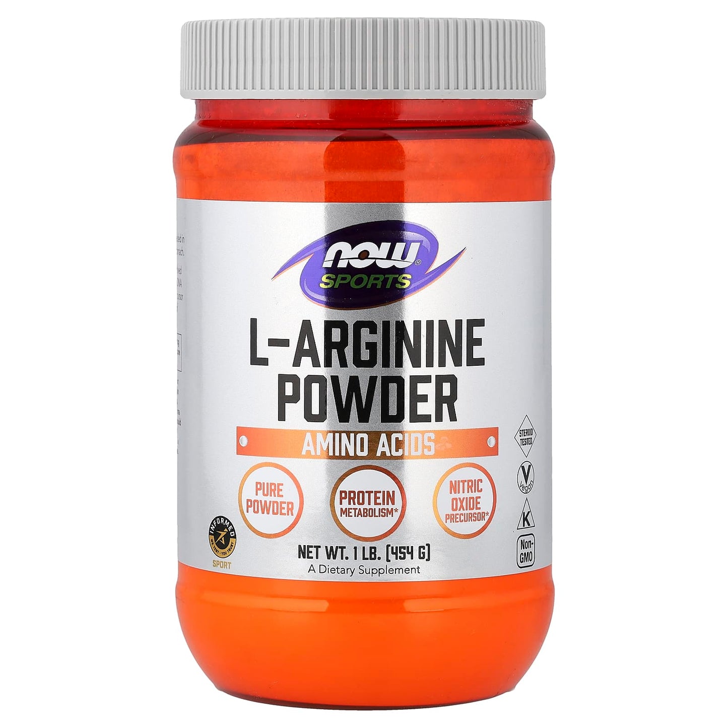 L-Arginine, Powder - 454g