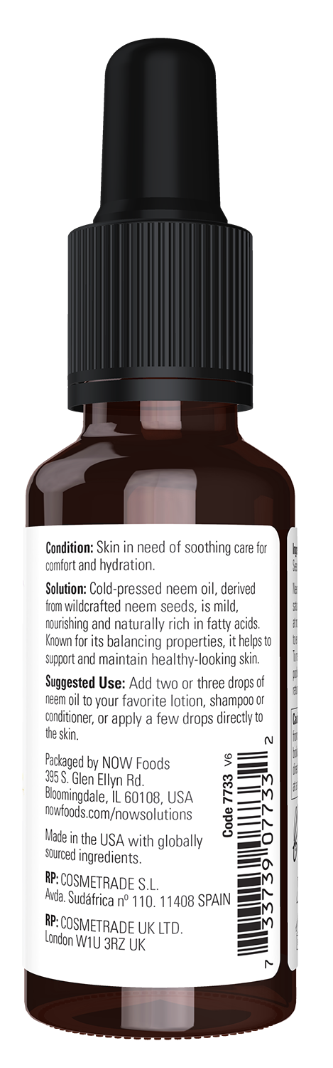 Neem Oil, 100% Pure - 30 ml.