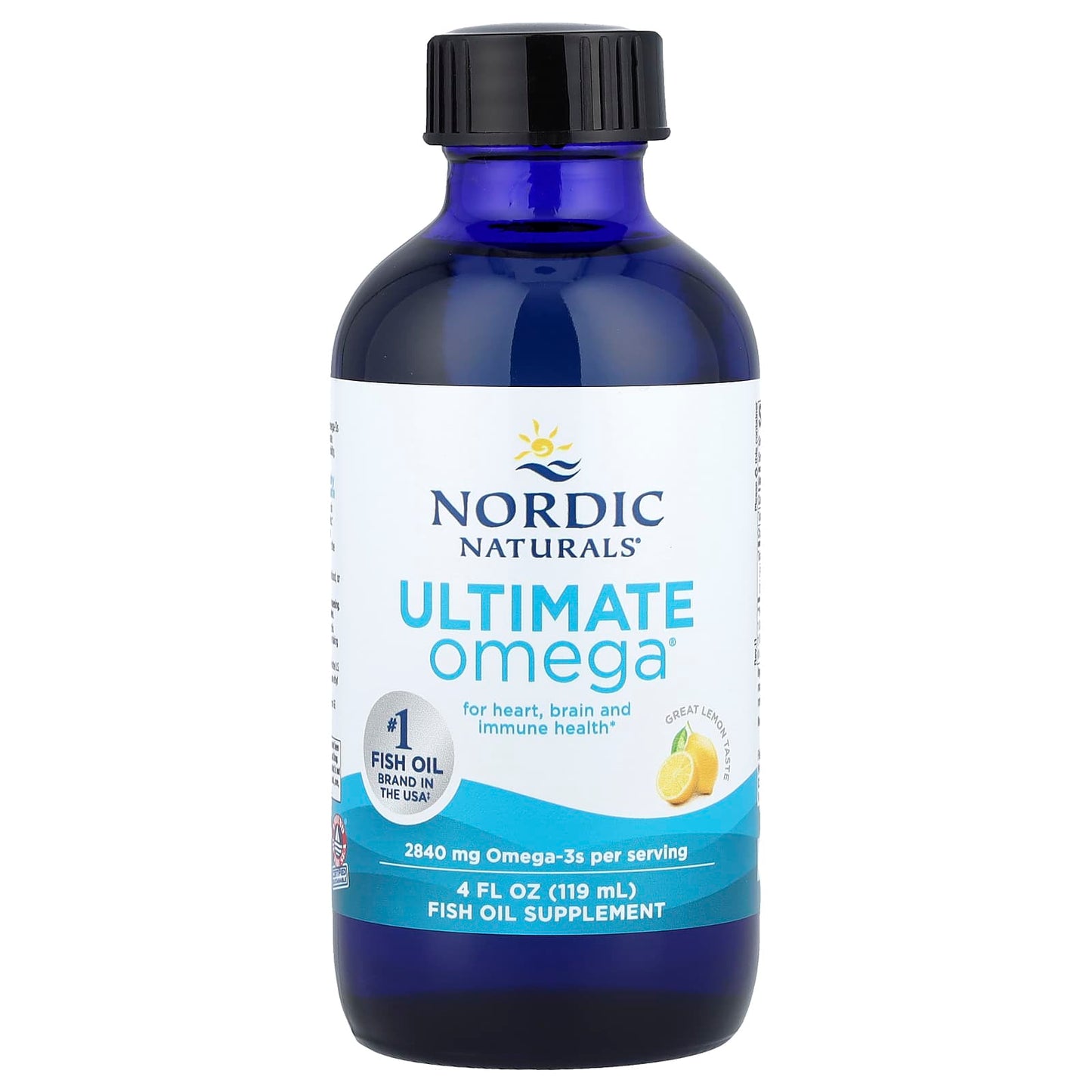 Ultimate Omega, 2840mg Lemon - 119 ml.