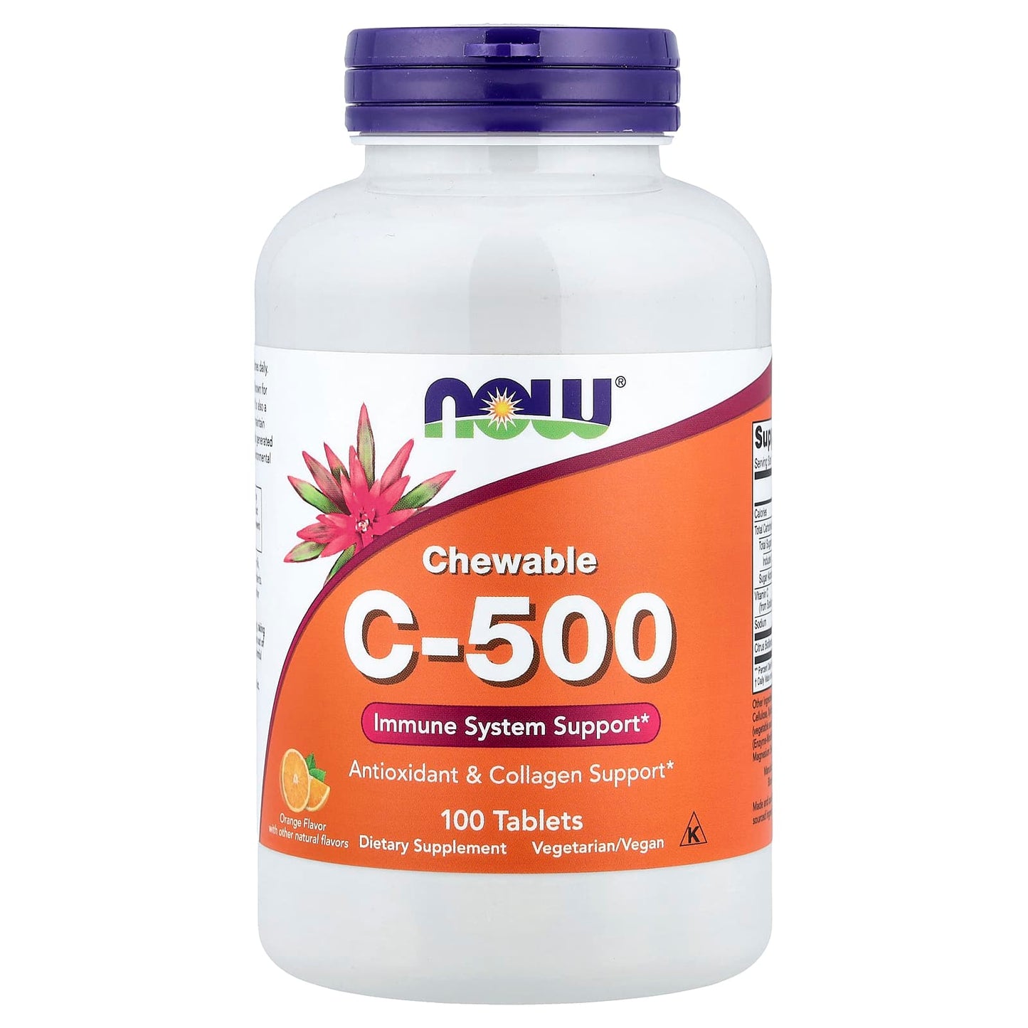 Vitamin C-500 Chewable, Cherry - 100 tabs