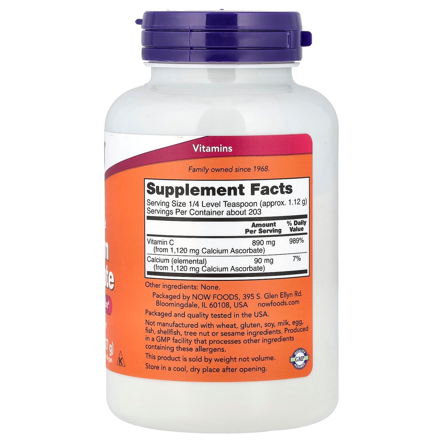 Calcium Ascorbate, Pure Buffered Powder - 227g