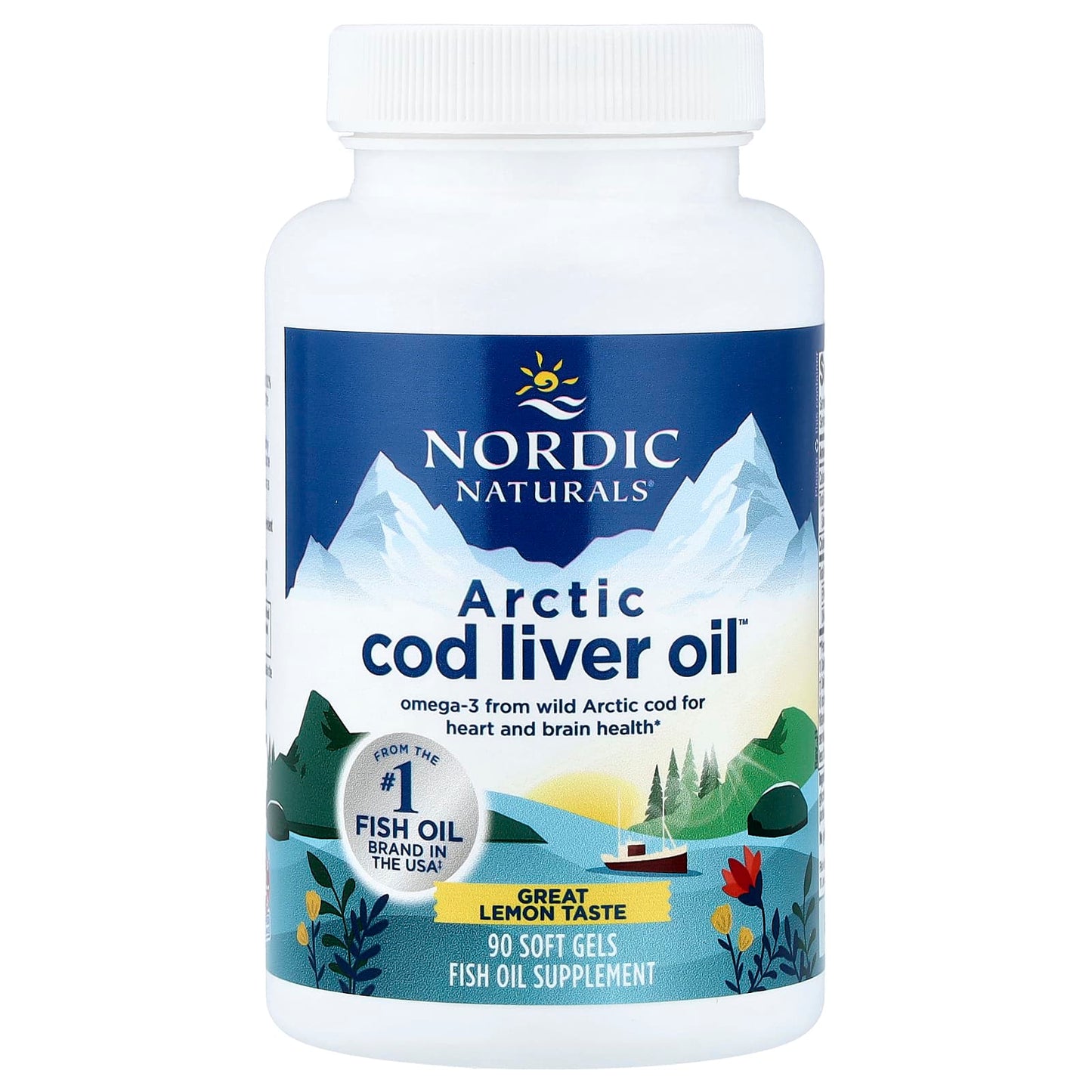Arctic Cod Liver Oil, 750mg Lemon - 90 softgels