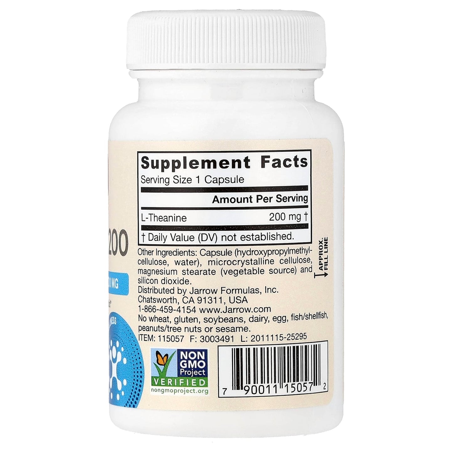 Theanine, 200mg - 60 vcaps