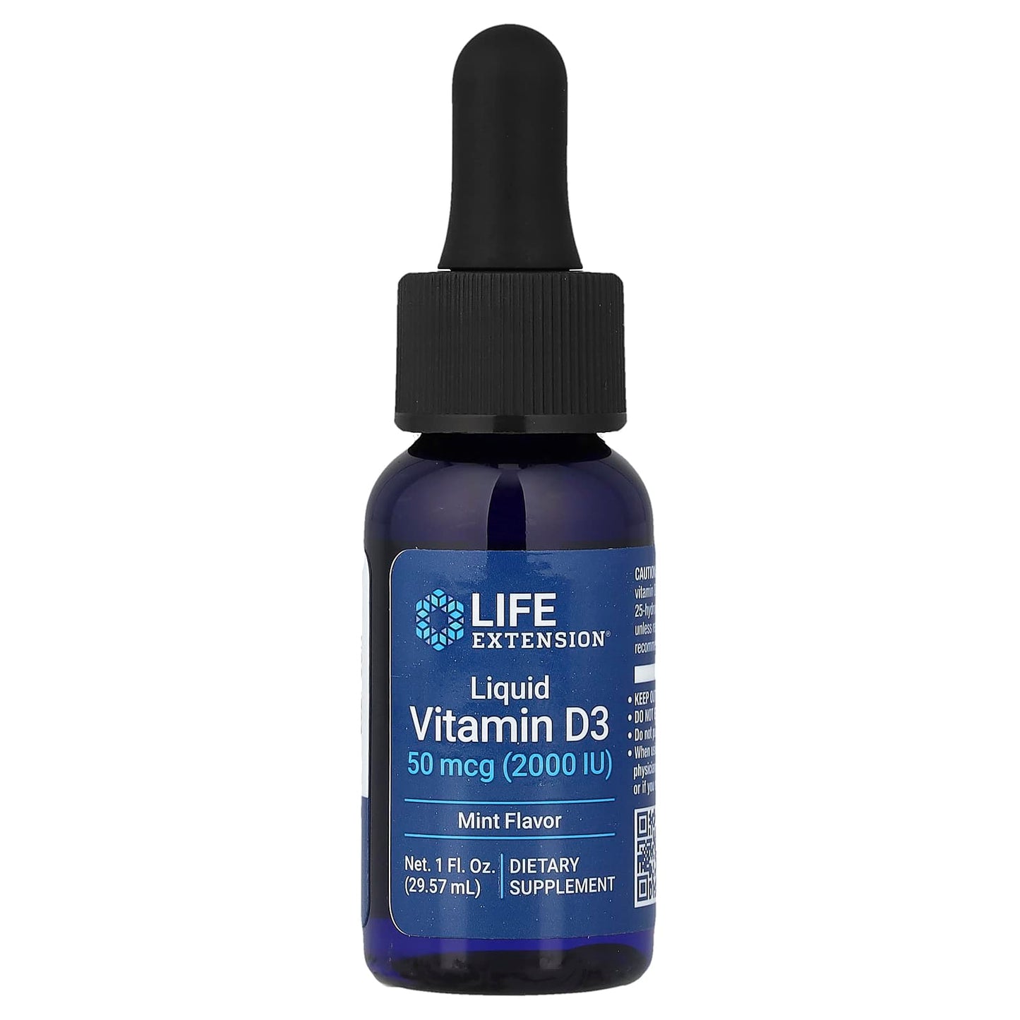 Liquid Vitamin D3, 50mcg (Mint) - 29 ml.