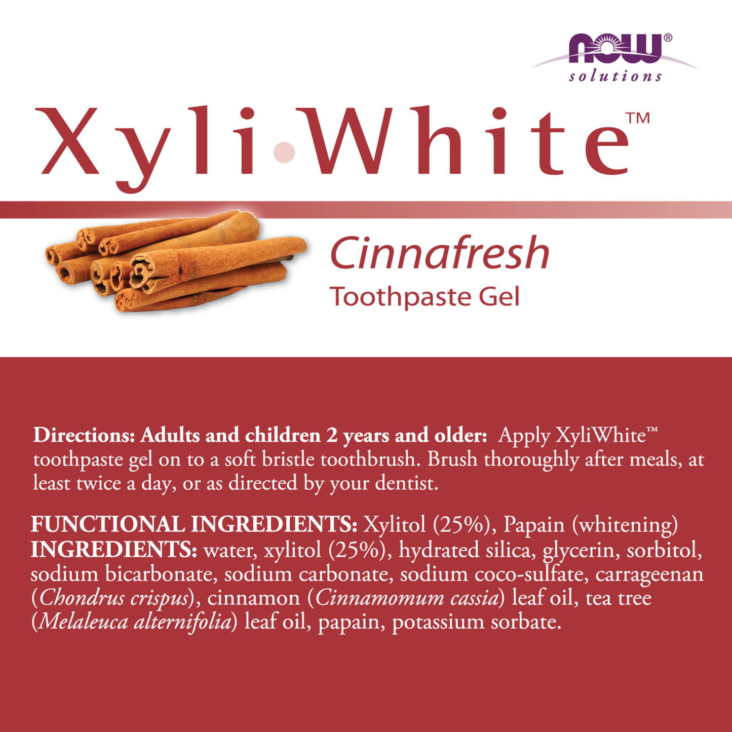 XyliWhite, Cinnafresh Toothpaste Gel - 181g