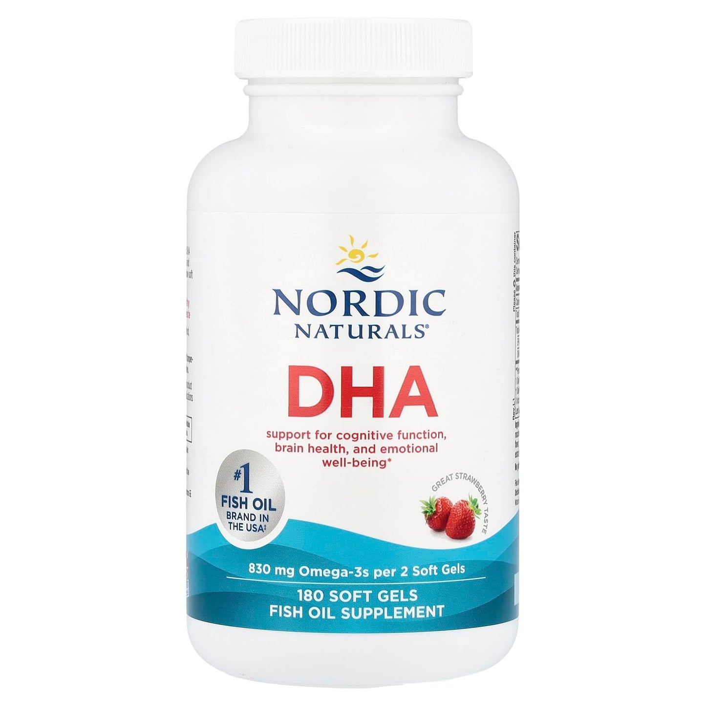 DHA, 830mg Strawberry - 180 softgels