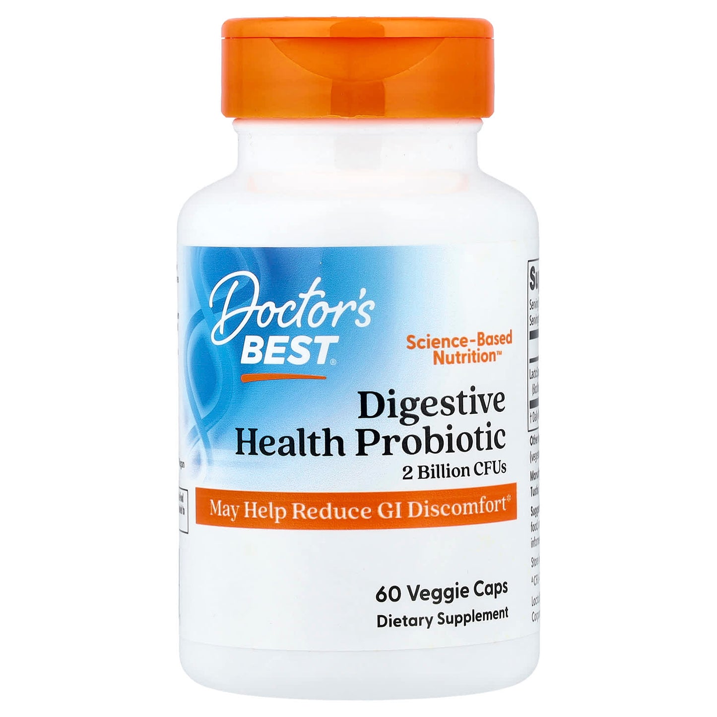 Digestive Health Probiotic 2 Billion with LactoSpore - 60 vcaps