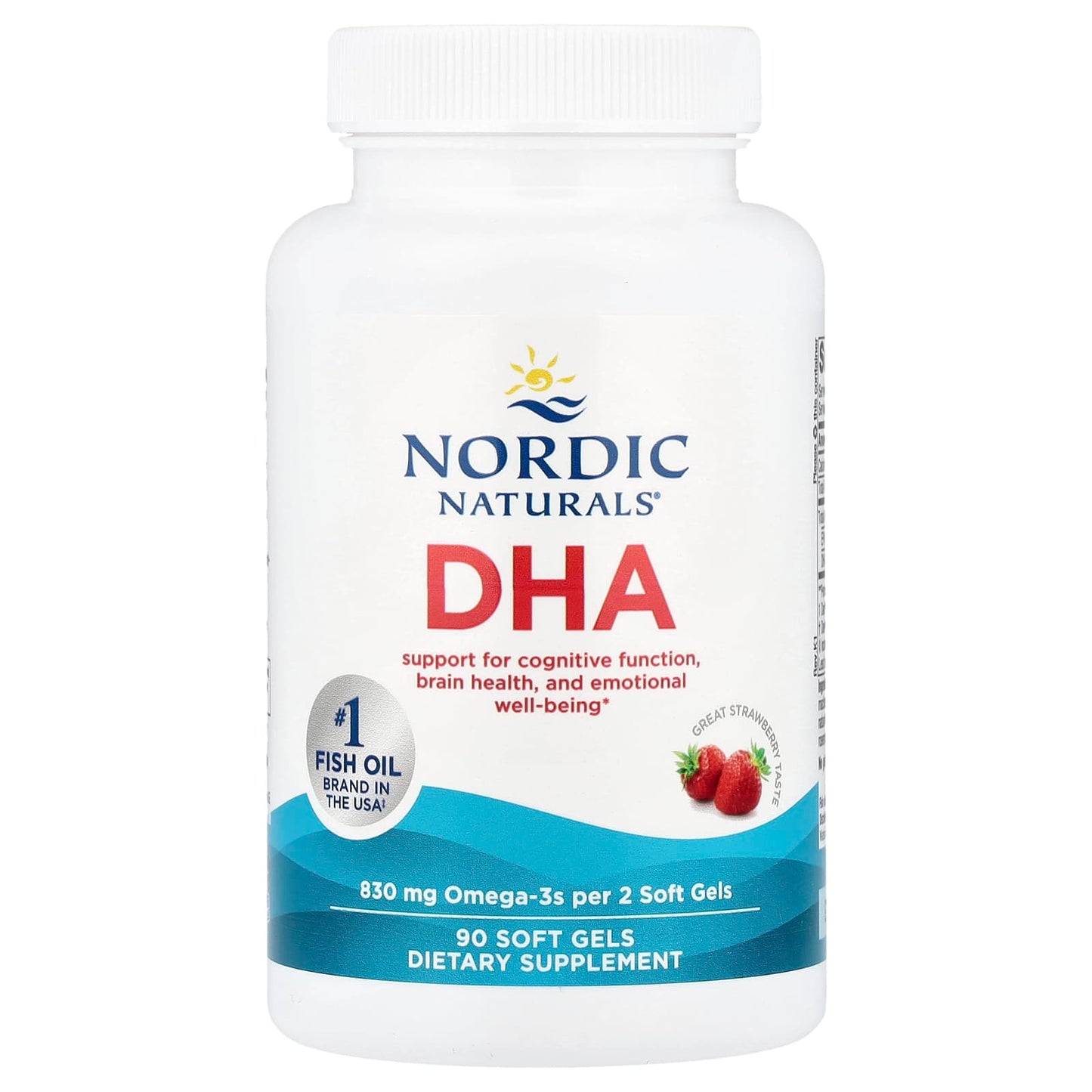DHA, 830mg Strawberry - 90 softgels