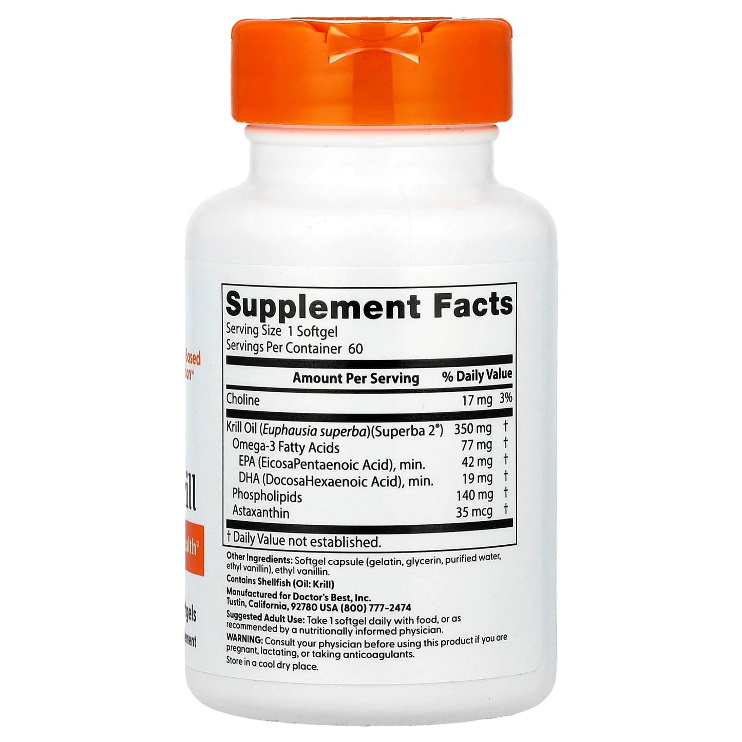 Real Krill, 350mg - 60 softgels
