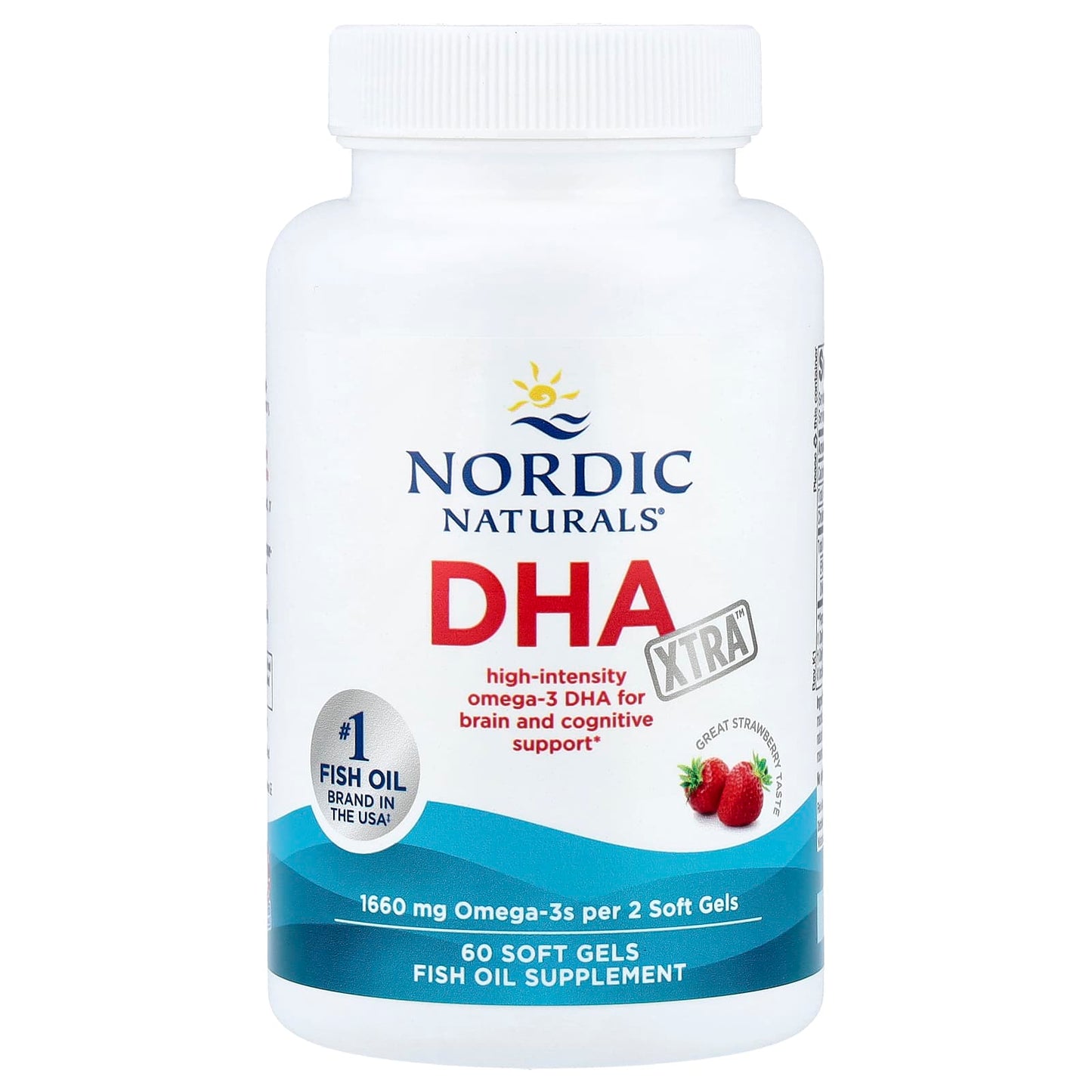 DHA Xtra, 1660mg Strawberry - 60 softgels