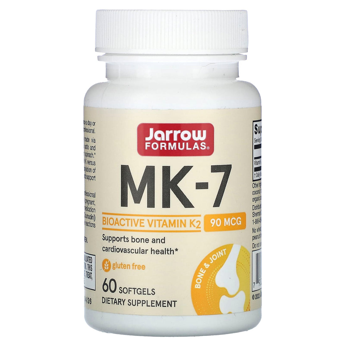 Jarrow Formulas MK-7, 90mcg - 60 softgels