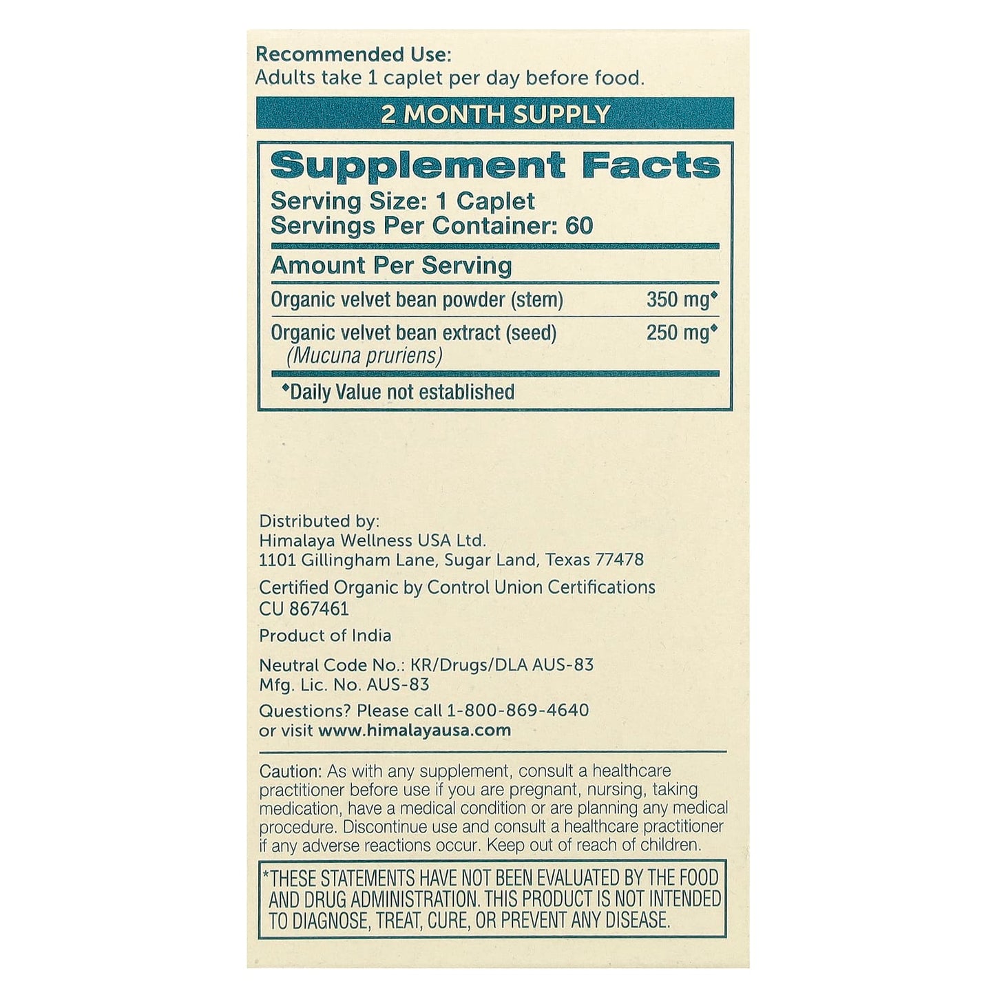Organic Mucuna