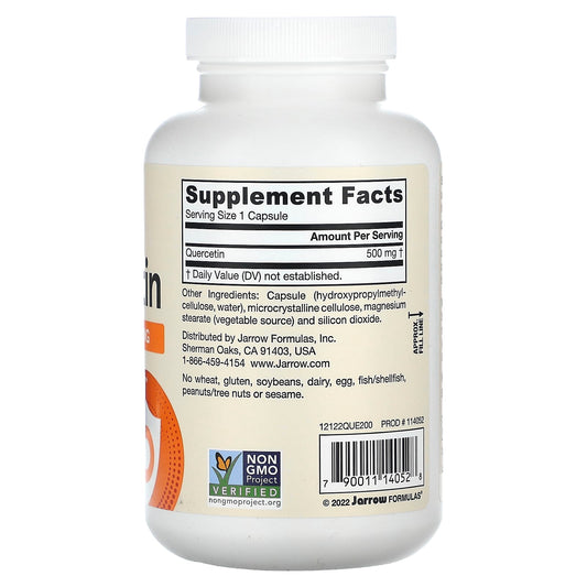 Quercetin, 500mg - 200 vcaps
