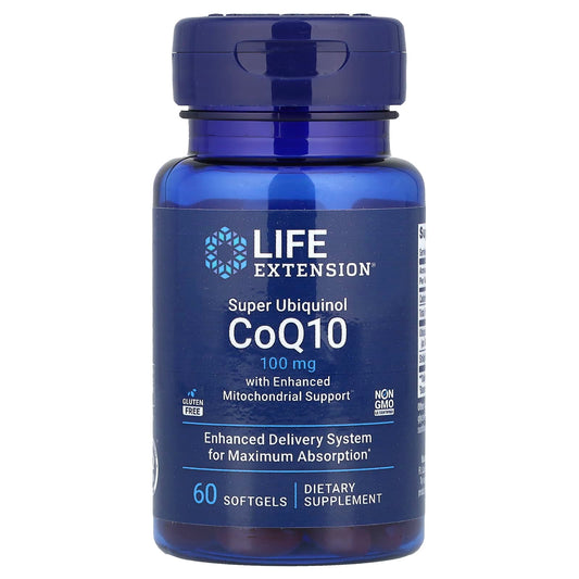 Super Ubiquinol CoQ10 with Enhanced Mitochondrial Support, 100mg - 30 softgels