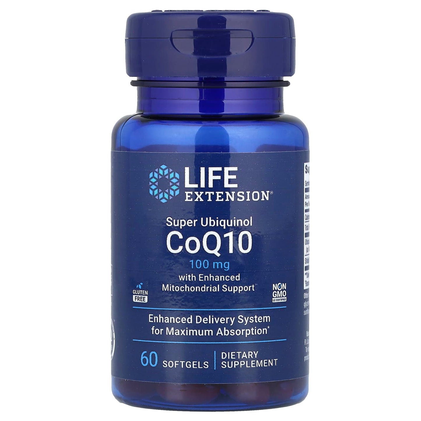 Super Ubiquinol CoQ10 with Enhanced Mitochondrial Support, 100mg - 30 softgels
