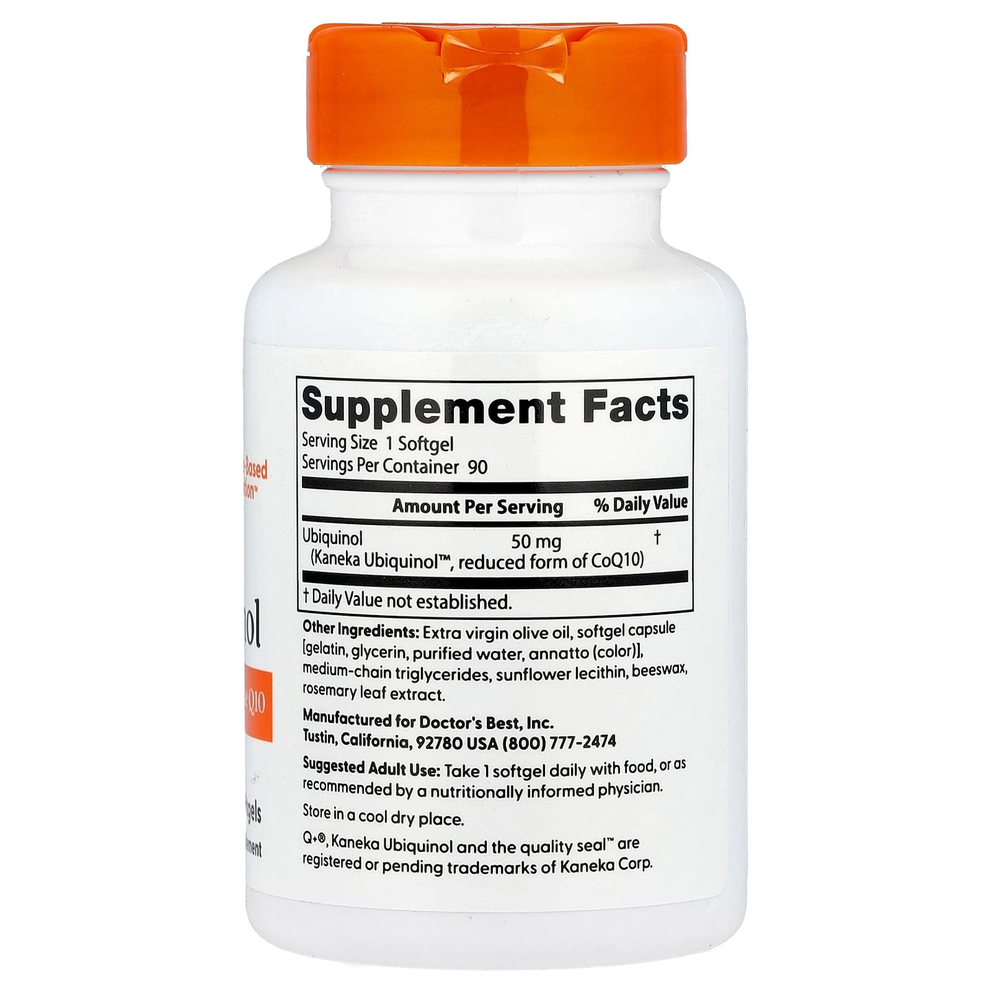 Ubiquinol with Kaneka, 100mg - 60 softgels