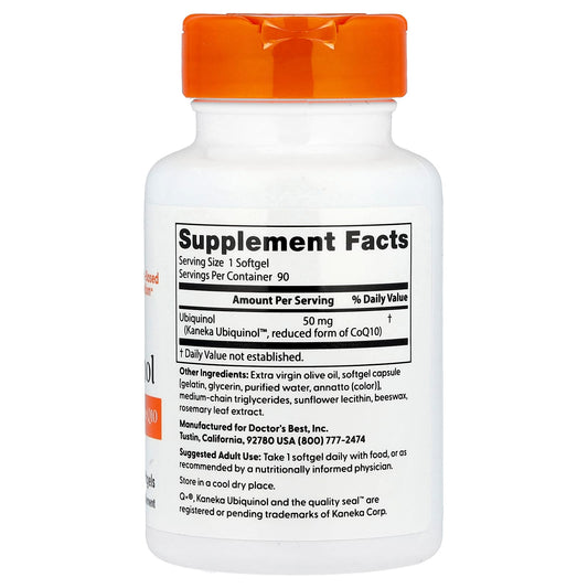 Ubiquinol with Kaneka, 100mg - 60 softgels