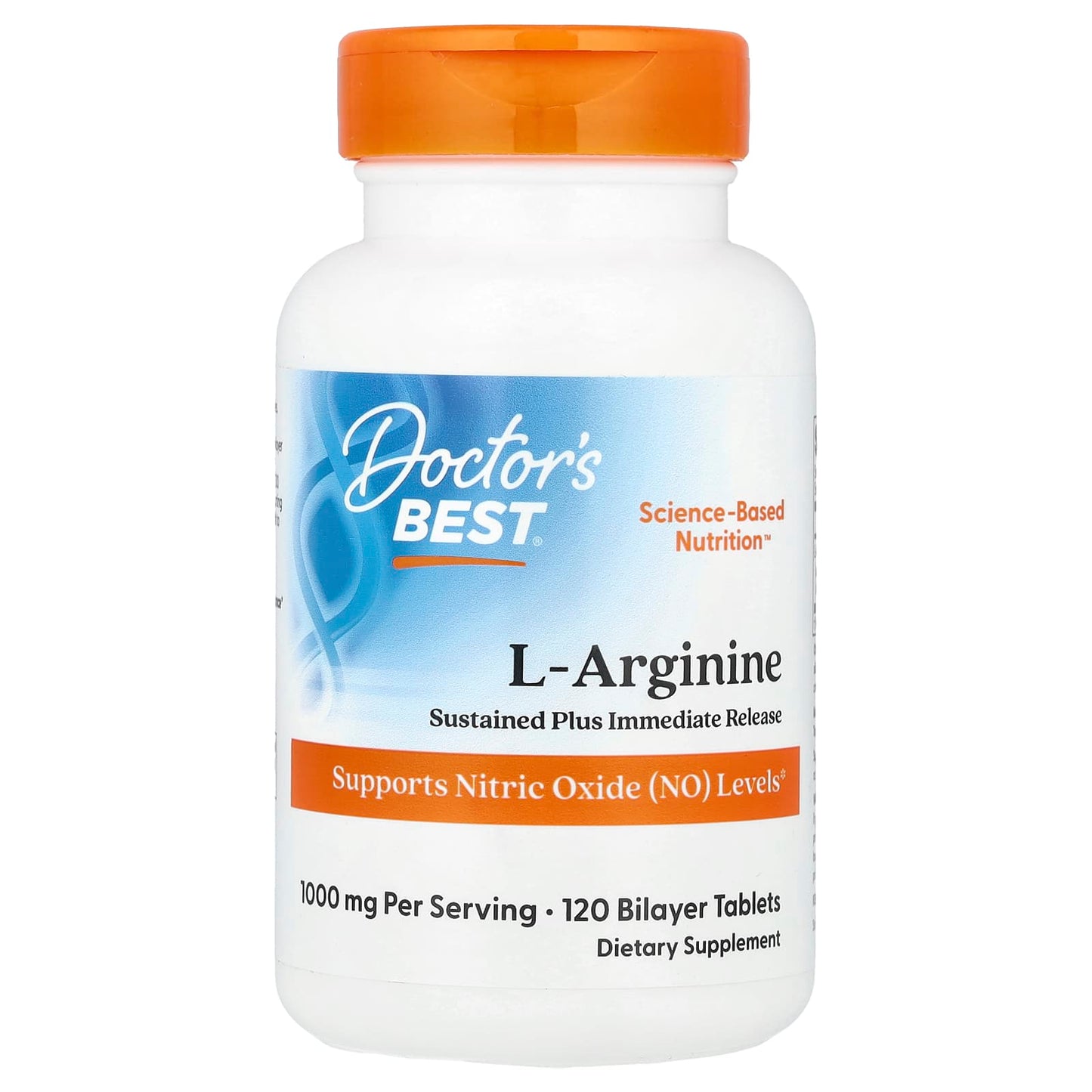 L-Arginine - Sustained + Immediate Release, 1000mg - 120 tablets