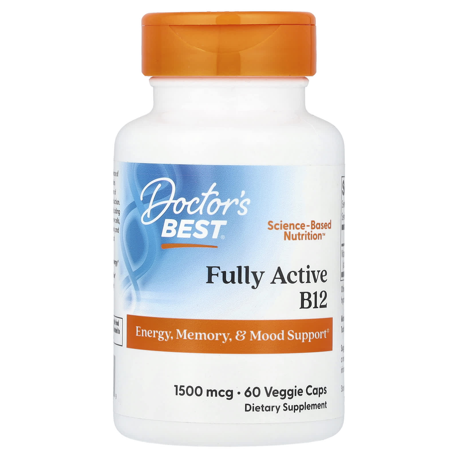 Fully Active B12, 1500mcg - 60 vcaps