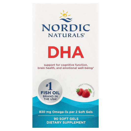 DHA, 830mg Strawberry - 90 softgels