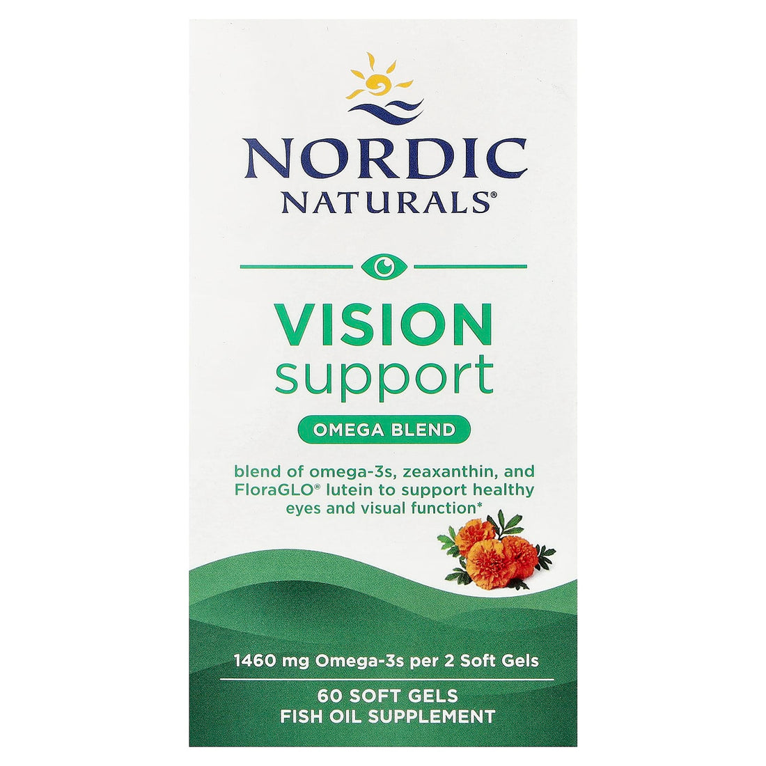 Nordic Naturals Vision Support, 1460mg - 60 softgels