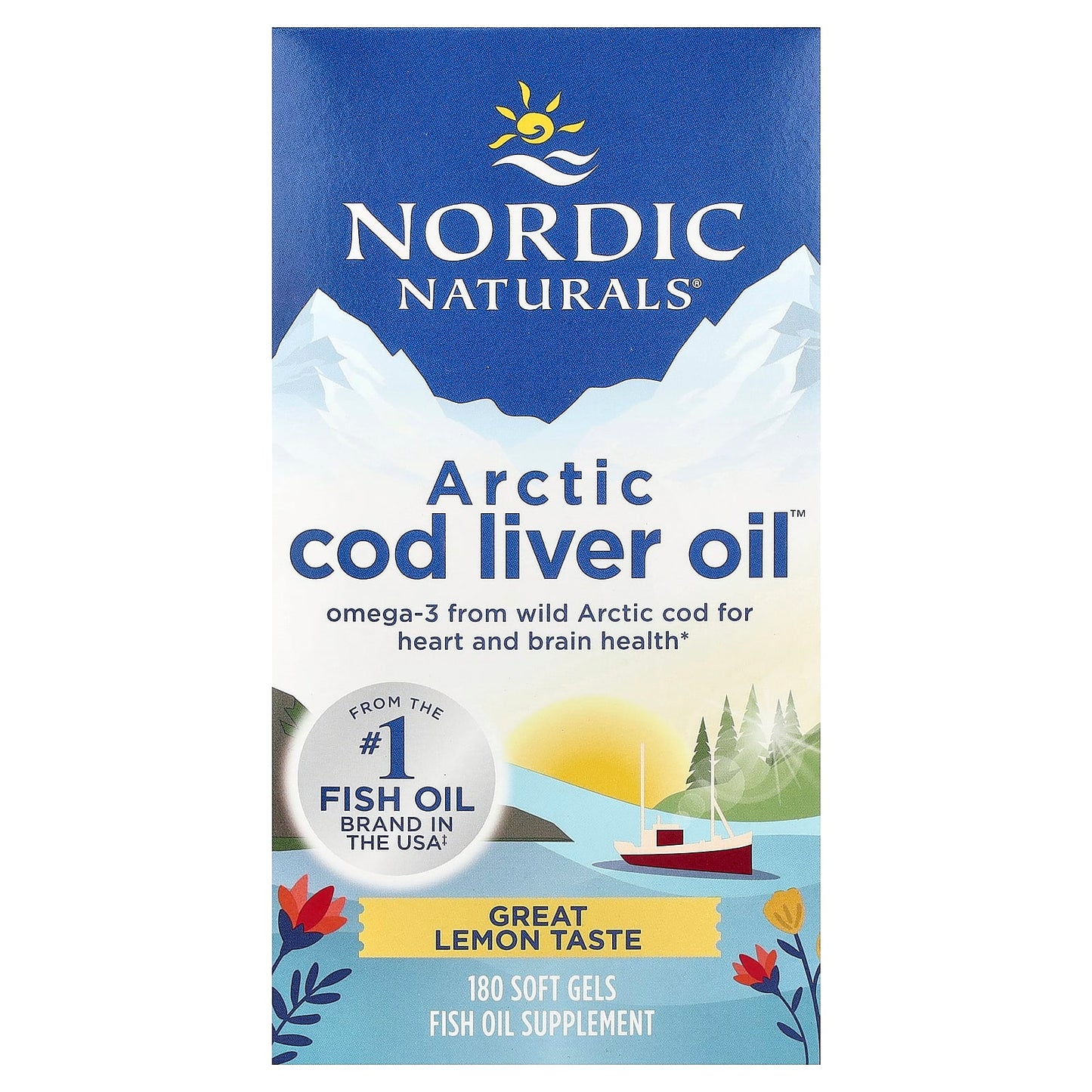 Arctic Cod Liver Oil, 1060mg Lemon - 237 ml.