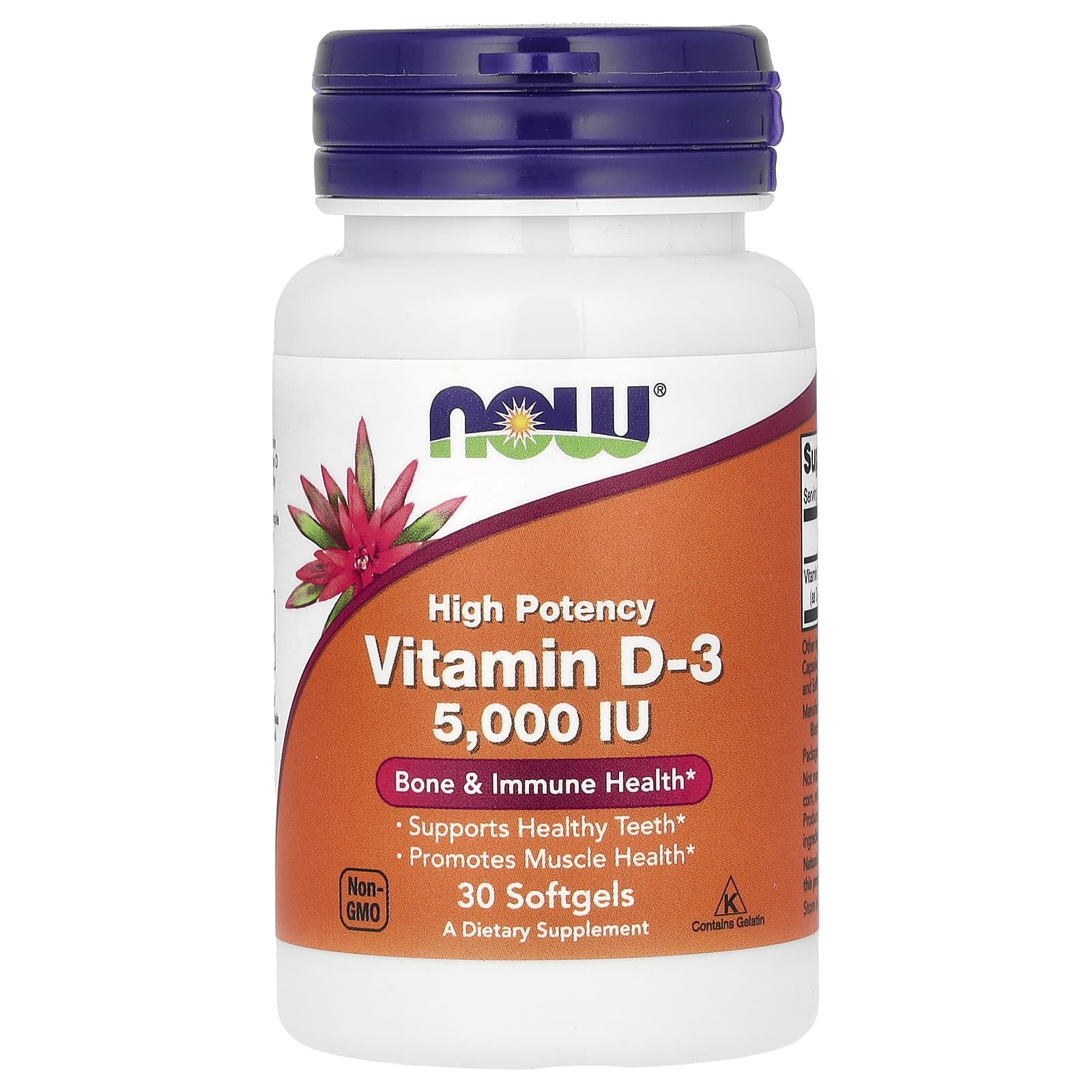 Vitamin D-3, 5000 IU - 120 softgels
