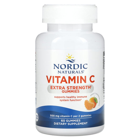 Vitamin C Extra Strength Gummies, Tangerine - 60 gummies