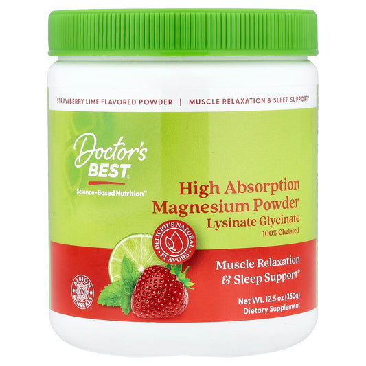 High Absorption Magnesium Powder, Strawberry Lime - 350g