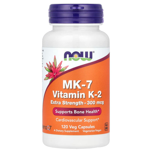 MK-7 Vitamin K-2, 300mcg Extra Strength - 120 vcaps