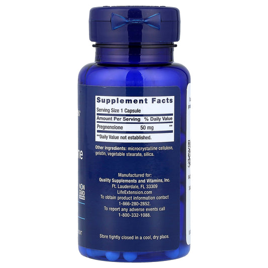 Pregnenolone, 50mg - 100 caps